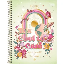 Caderno Espiral Peq. It´s Gool To Care Gypsy 80 Fls. - Tilibra