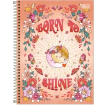 Caderno Espiral Peq. Born To Shine  Gypsy 80 Fls. - Tilibra