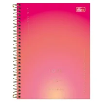 Caderno Espiral Peq. Love Is Rosa Great 80 Fls. - Tilibra