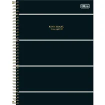 Caderno Espiral Kind Heart West Village Preto 80 Fls. - Tilibra