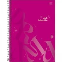 Caderno Espiral Love Pink - Drama  80 Fls. - Tilibra