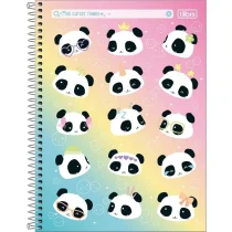 Caderno Espiral Panda - As Coisas Mais Fofas  80 Fls. - Tilibra