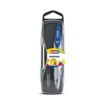 Compasso De Metal Azul C/ 2 Refis 2.0 - Acrilex
