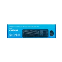 Kit Teclado e Mouse Exagon Preto S/ Fio UN. - Maxprint