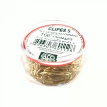 Clip Dourado N°5 C / 100 UN. - Acc