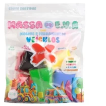 Massa De EVA 60G C/ Moldes e Ferramentas Veículos UN. - Make+
