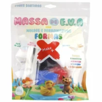 Massa De EVA 60G C/ Moldes e Ferramentas Formas UN. - Make+