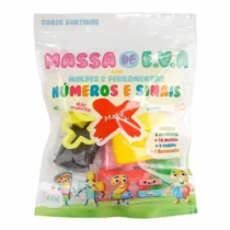 Massa De EVA 60G C/ Moldes e Ferramentas Números e Sinais UN. - Make+