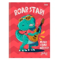 Caderno Brochura Dinossauro C/ Capa Vermelha 80 Fls UN. - SD