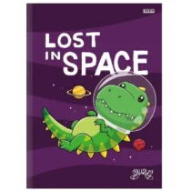 Caderno Brochura Dinossauro C/ Capa Roxa 80 Fls UN. - SD