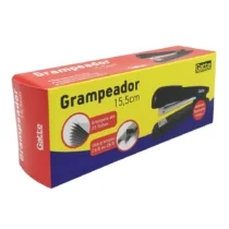 Grampeador Metal 15,5 cm Preto P/ 25 Folhas UN. - Gatte