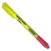 Marca texto 2 em 1 Amarelo e Rosa Un. - Acrilex