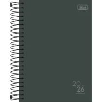 Agenda Espiral Spice 2026 C/160 Fls Preta UN.- Tilibra