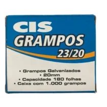 Grampo Galvanizado 23/20 C/ 1.000 UN. - Cis