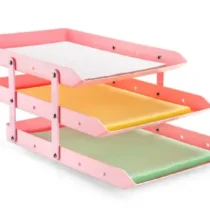 Caixa P/ Correspondência Tripla Móvel Rosa 18,4 cm X 26,6 cm X 51,5 cm UN. - Maxcril