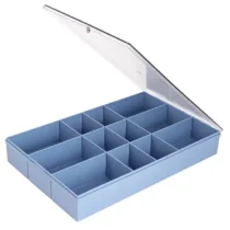 Caixa Organizadora C/ Divisórias Removíveis Azul Pastel UN. - Maxcril