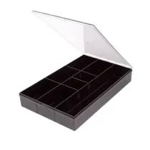 Caixa Organizadora C/ Divisórias Removíveis Preto UN. - Maxcril