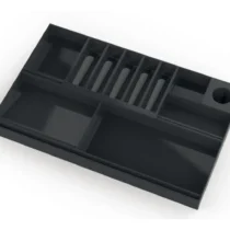 Organizador De Gaveta 21,2 cm x 32,5 cm x 2,5 cm Preto UN. - Maxcril