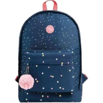 Mochila Académie Dots Azul C/ Frase UN. - Tilibra
