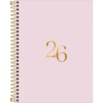 Agenda Espiral Vanilla 2026 C/ 176 Fls Rosa UN. - Tilibra
