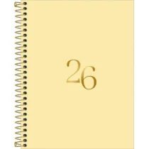 Agenda Espiral Vanilla 2026 C/ 176 Fls Amarela UN. - Tilibra