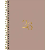 Agenda Espiral Vanilla 2026 C/ 176 Fls Bege UN. - Tilibra