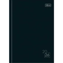 Agenda Spice Preta 2026 C/ 160 Fls. UN. - Tilibra