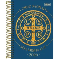 Agenda Espiral Bíblica A Cruz Sagrada 2026 C/208 Fls UN. - Tilibra