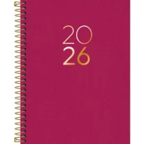 Agenda Espiral Lume Rosa 2026 C/ 176. Fls. - Tilibra