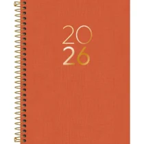 Agenda Espiral Lume Laranja 2026 C/ 176. Fls. - Tilibra
