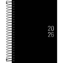 Agenda Espiral Napoli Preta 2026 C/ 176 Fls. UN. - Tilibra