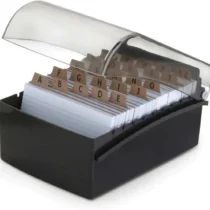 Fichário Preto 5 x 8 P/ Fichas Padronizadas UN. - Maxcril