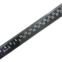 Régua 30 cm P/ Baixa Visão Preta  UN.- Maxcril