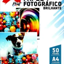 Papel Fotográfico Brilhantes C/ 50 Fls A4 180 G/M UN. - Make+