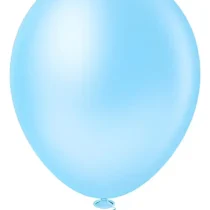Balão de Soprar Nº 5 Redondo Azul Claro C/50 UN. - Picpic