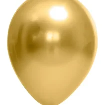 Balão de Soprar Nº 5 Redondo Ouro Metalizado C/25 UN. - Picpic