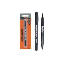 Marcador Permanente Ponta Dupla 0.5mm 1.0mm Preto. - Bestfer