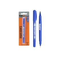 Marcador Permanente Ponta Dupla 0.5mm 1mm Azul UN. - Bestfer