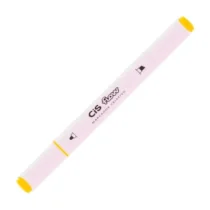 Marcador Criativo Ponta Dupla Amarelo Flow UN. - Cis