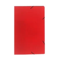 Pasta C/ Elástico Fina De Papelão Vermelha UN. - Frama