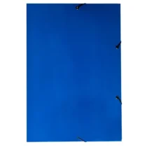 Pasta C/ Elástico Fina De Papelão Azul UN. - Frama