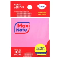 Bloco Adesivo 76 mm X 76 mm Tom Pastel Rosa C/ 100 FLS. - Maxi
