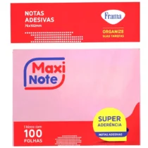 Bloco Adesivo 76 mm X 102 mm Tom Pastel Rosa C/ 100 FLS. - Maxi