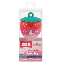 Apontador Chaveiro Holic Lucky C/ 1 Furo Morango UN. - Tris