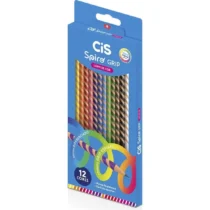 Lápis De Cor Spiro Grip C/12 Cores UN. - Cis