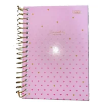 Caderno 1 / 8 Sweetly Rosa C/ 80 Fls UN. - Cadersil