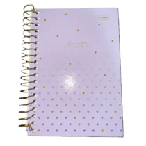 Caderno 1 / 8 Sweetly Roxo C/ 80 Fls UN. - Cadersil