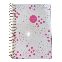Caderno 1 / 8 Double Art Rosa C/ 80 Fls UN. - Cadersil
