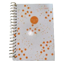 Caderno 1 / 8 Double Art Laranja C/ 80 Fls UN. - Cadersil