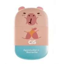 Apontador C/ Borracha Capivara Azul UN. - Cis